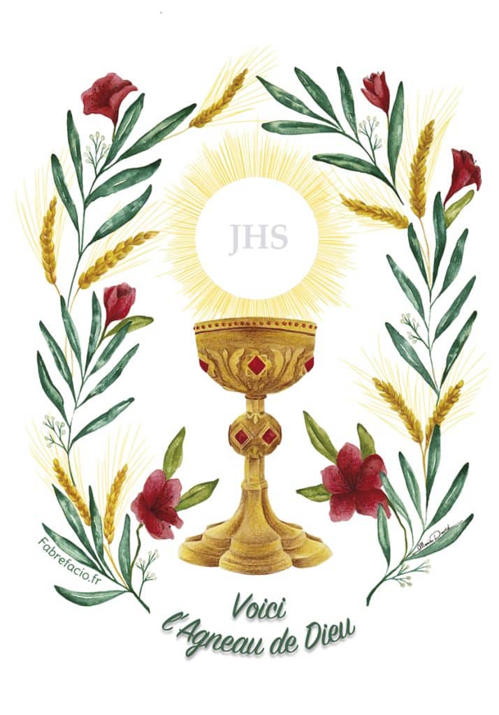 Image Calice Image de communion - Calice et décoration florale - Fabrefacio